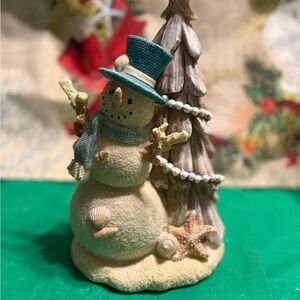 Festive Snowman and Tree Holiday Decor